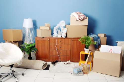 Office storage units and filing cabinets in a Chalkfarm workspace