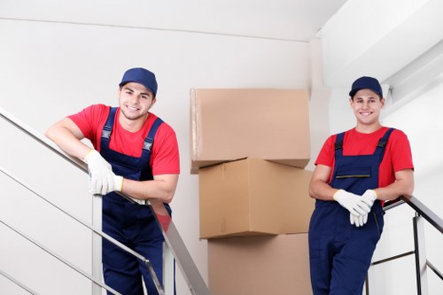 Packed boxes and furniture for small removals in Chalkfarm