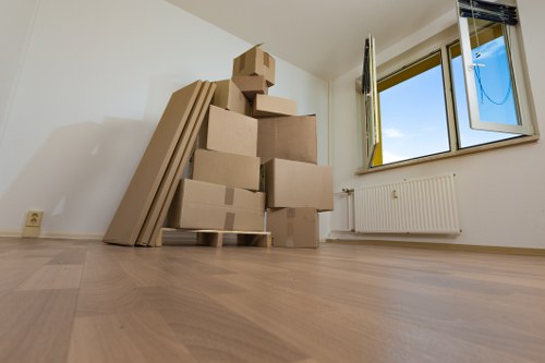 Secure storage space for sofas and tables in Chalkfarm