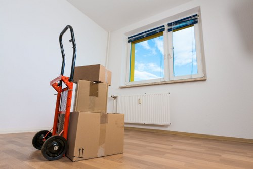 Practical home storage setup in a Chalkfarm property